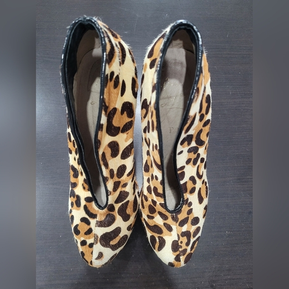 Louboutin Leopard Print Platform Heels - Picture 2 of 10